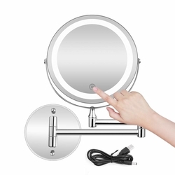 wall mounted makeup mirror with light