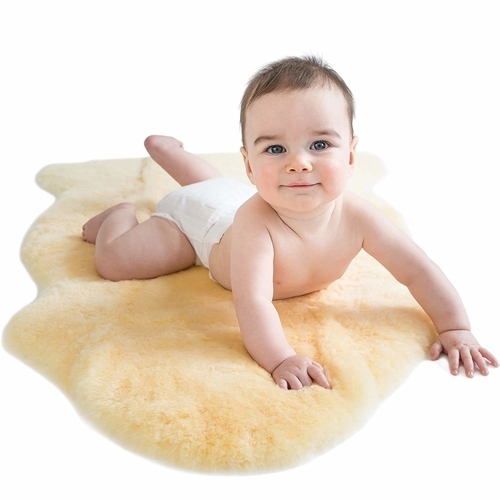 sheepskin rug for babies