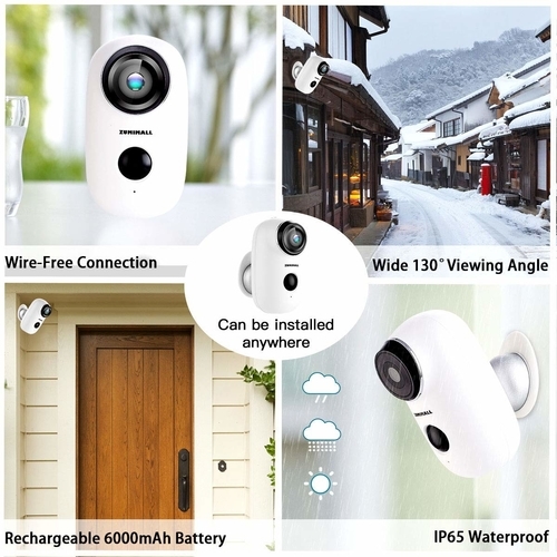 night vision security camera outdoor and indoor wireless