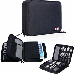 electronics accessories bag for cords and tablet