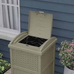 resin trash can outdoor storage