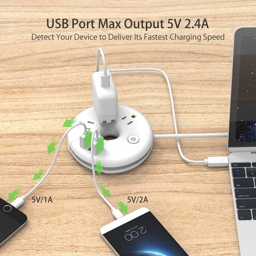 travel power strip with usb ports