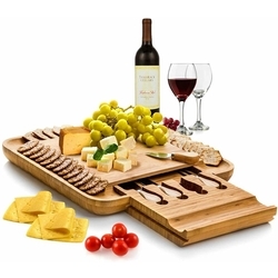 organic cheese board and knife set