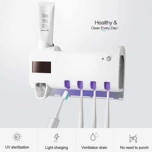 toothbrush holders rechargale LED UV sanitizer